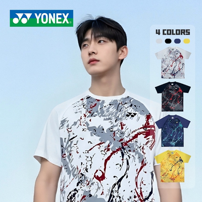 YONEX/尤尼克斯羽毛球服训练比赛短袖速干透气文化衫T恤-3077