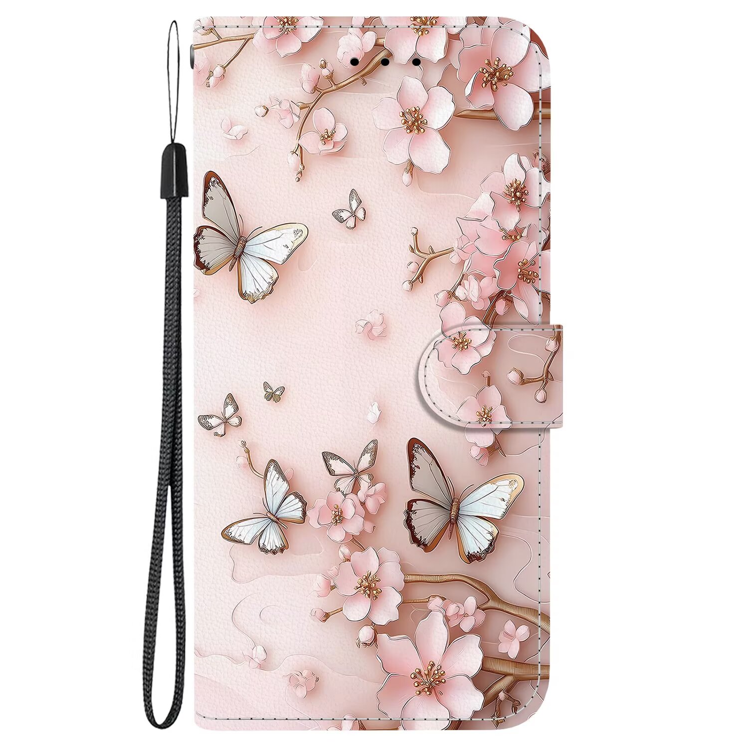 粉蝶适用iPhone17promax/air/15plus/14/13/11苹果16e翻盖手机壳xs/xr/xsmax保护皮套12min防摔掀盖电话78