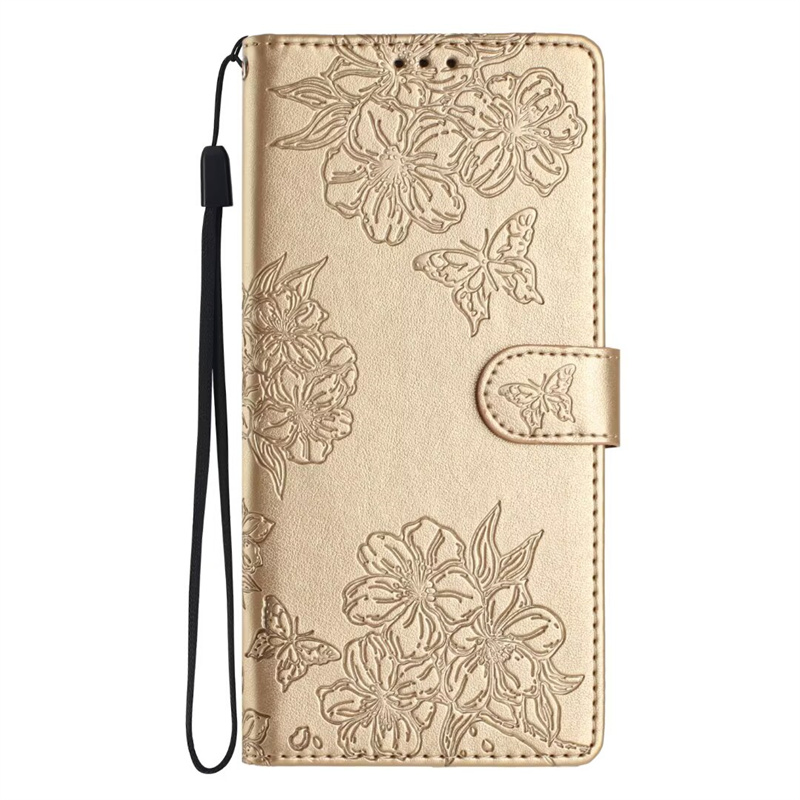 樱花蝴蝶适用iphone16e/12/14pro/11/13promax苹果15翻盖手机壳XS/XR防摔保护支架SE3/SE2插卡电话皮套78plus