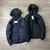 外贸男装 平替款 科技拒水P棉填充轻量化户外休闲防风保暖连帽棉衣