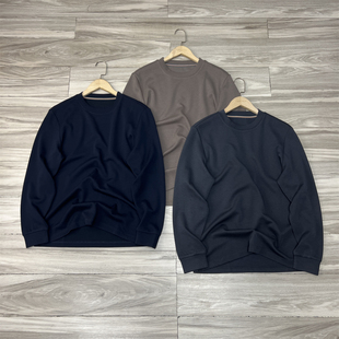 单穿万金油  秋冬纯色基础款卫衣户外羊毛打底衫圆领套头针织毛衣