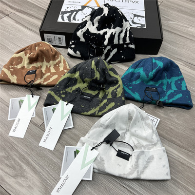 户外山系弹力混纺保暖针织冷帽潮