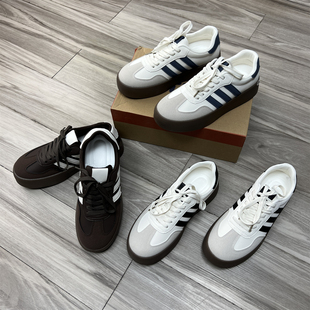 休闲运动板鞋 男女情侣款 复古翻毛皮百搭时尚 厚底德训鞋 超火