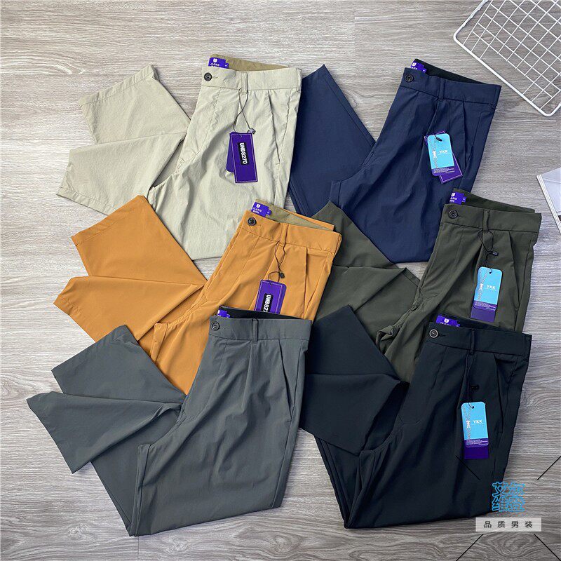 紫标东丽透气超轻超薄速干休闲裤图片