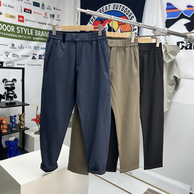 男士锥形立裁修身四面弹加绒软壳