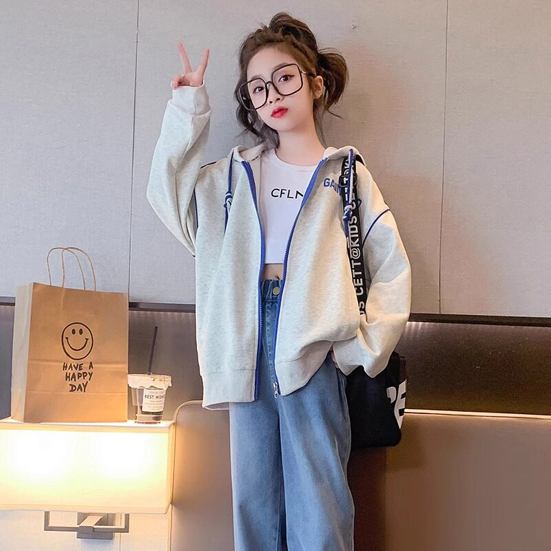 女童春秋棒球夹克洋气2026新款