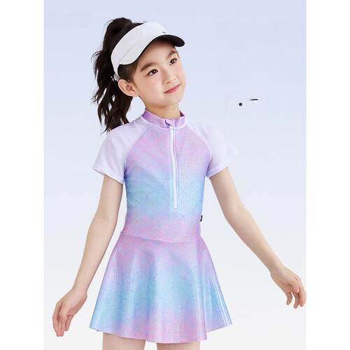 2026夏季女童公主风连体裙泳衣