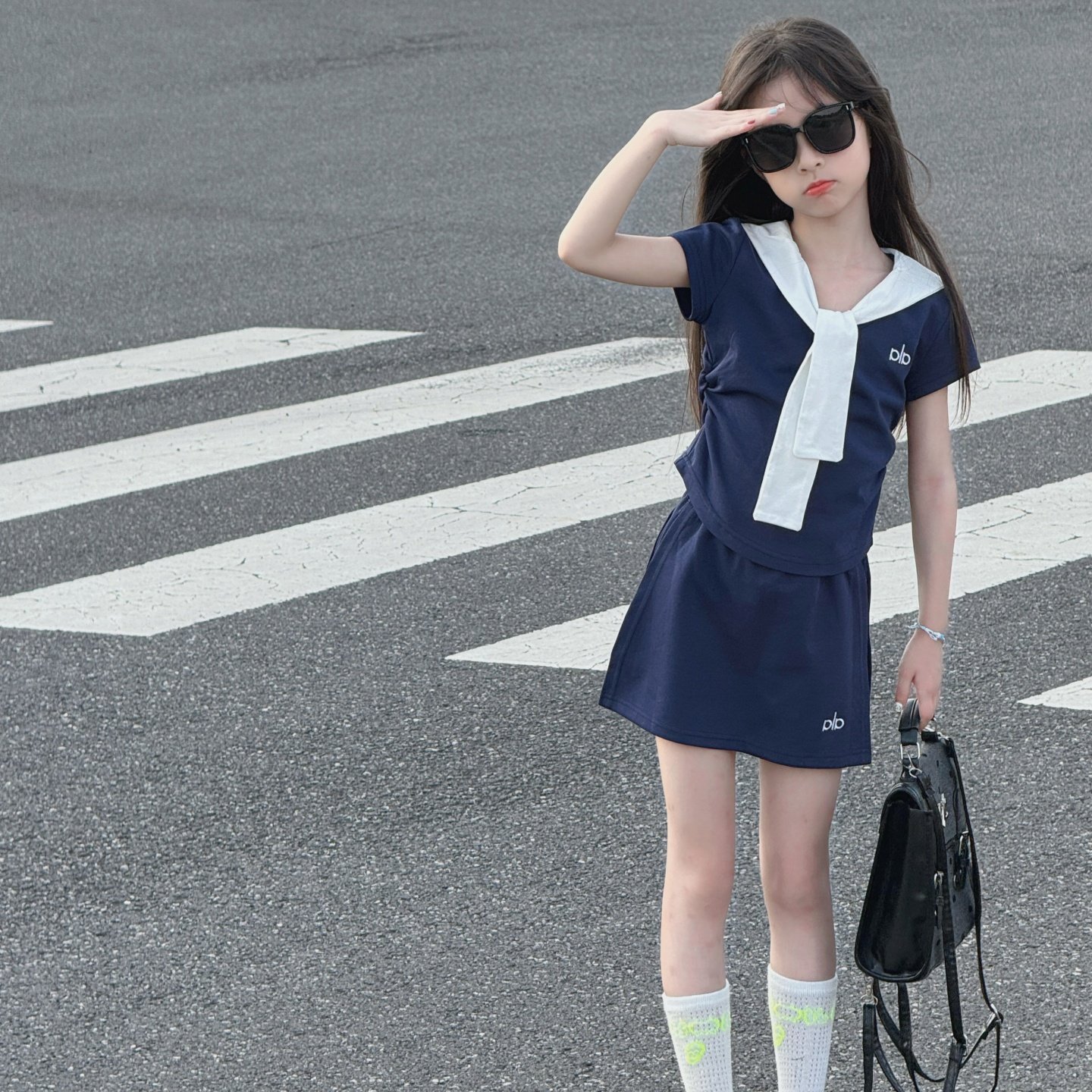女童夏套装儿童裙子2026新款小孩运动衣服洋气裙裤童装女大童夏装