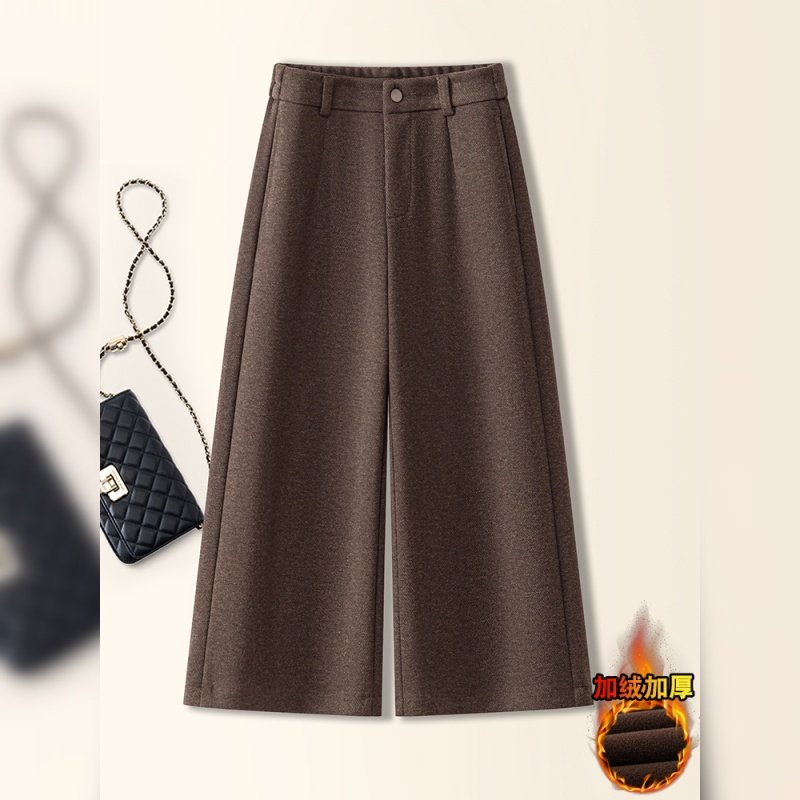 2025女新款高腰中年妈妈直筒裤子