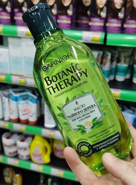 俄罗斯Garnier卡尼尔茶树油控油清油洗发水深度清洁清新蓬松400ml