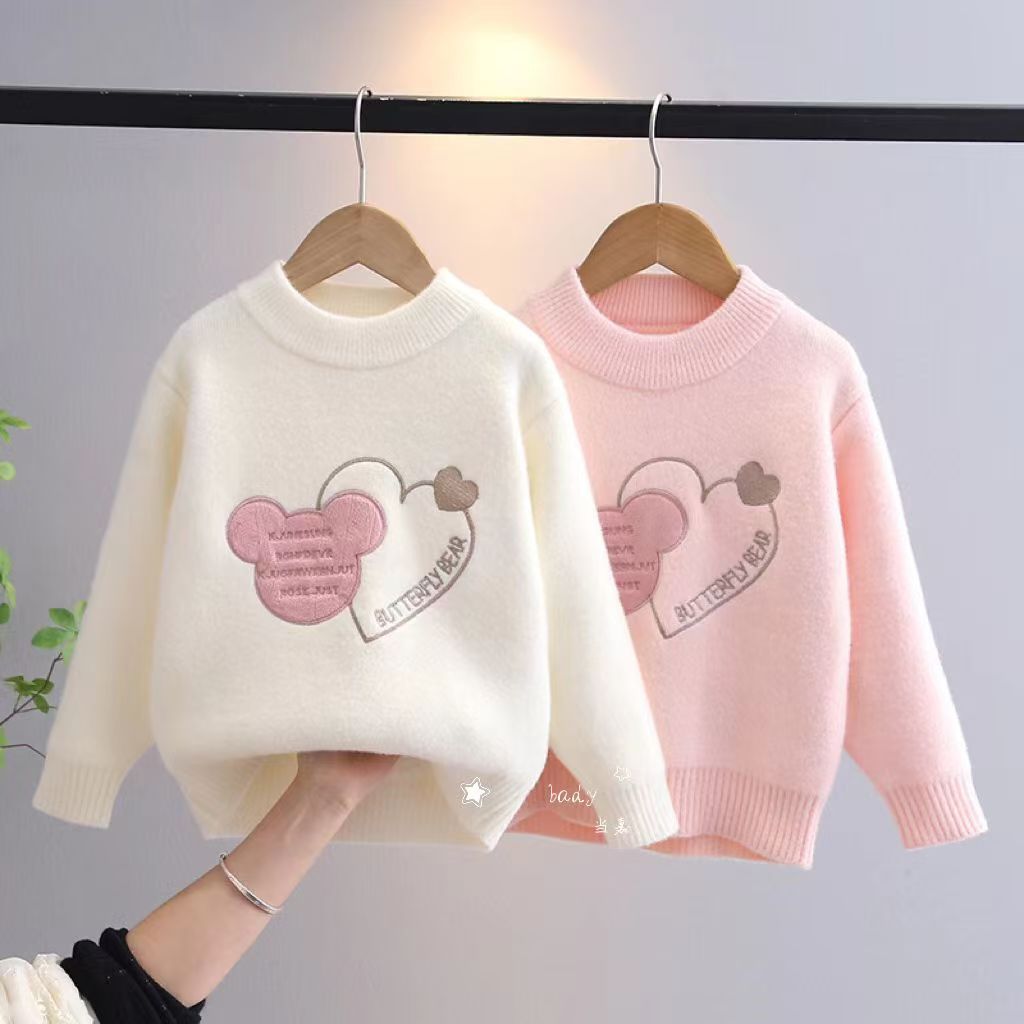 秋冬女仿水貂加厚保暖毛衣