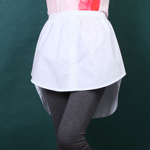 优美LF日系短裙棉白色冬季女2022新款韩版 条纹 半身裙 蓬蓬裙子