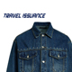 TRAVEL 牛仔夹克外套 日系宽松翻领双口袋工装 ISSUANCE 有故事感