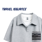 TRAVEL T恤 ins国潮牌休闲宽松假两件百搭短袖 ISSUANCE 乌云释放