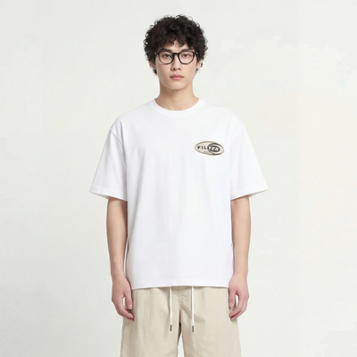 FILTER椭圆标T恤重磅纯棉宽松