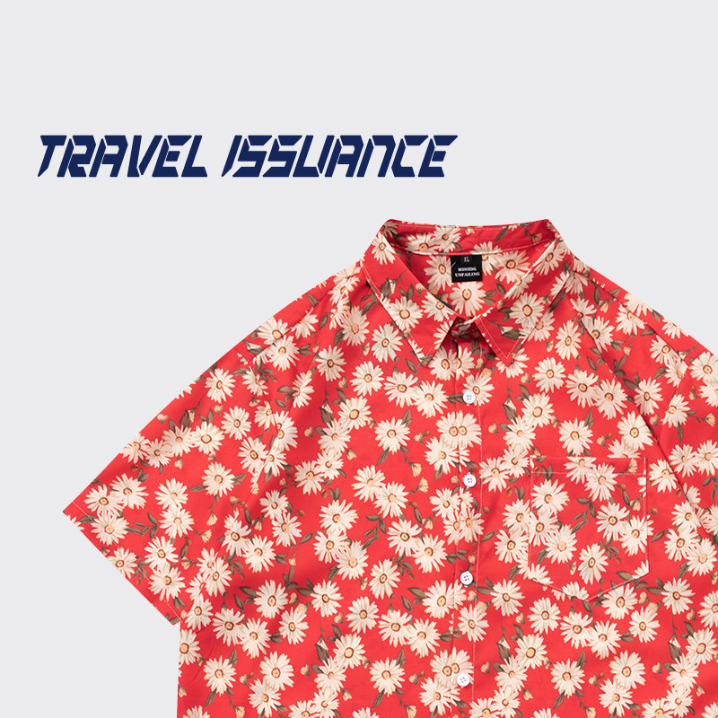 TRAVEL ISSUANCE 置身花海 日系原宿风小雏菊宽松短袖衬衫情侣bf,服饰配件/皮带/帽子/围巾,保健环,淘宝优惠券,粉丝福利购,淘宝优惠卷