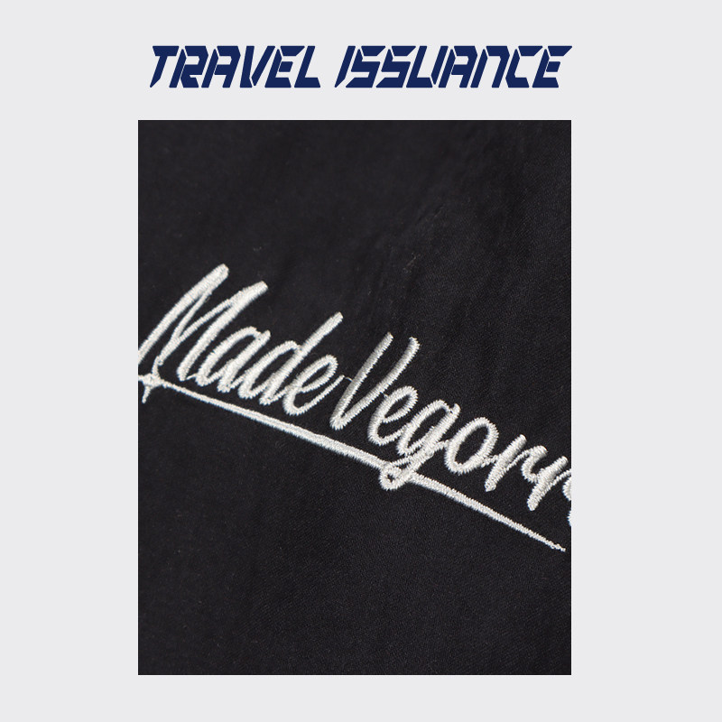 TRAVEL ISSUANCE 내셔널 트렌드 스트리트 스포츠 캐주얼 다재다능한 5부 팬츠 여름 조임끈 신축성 있는 허리 반바지