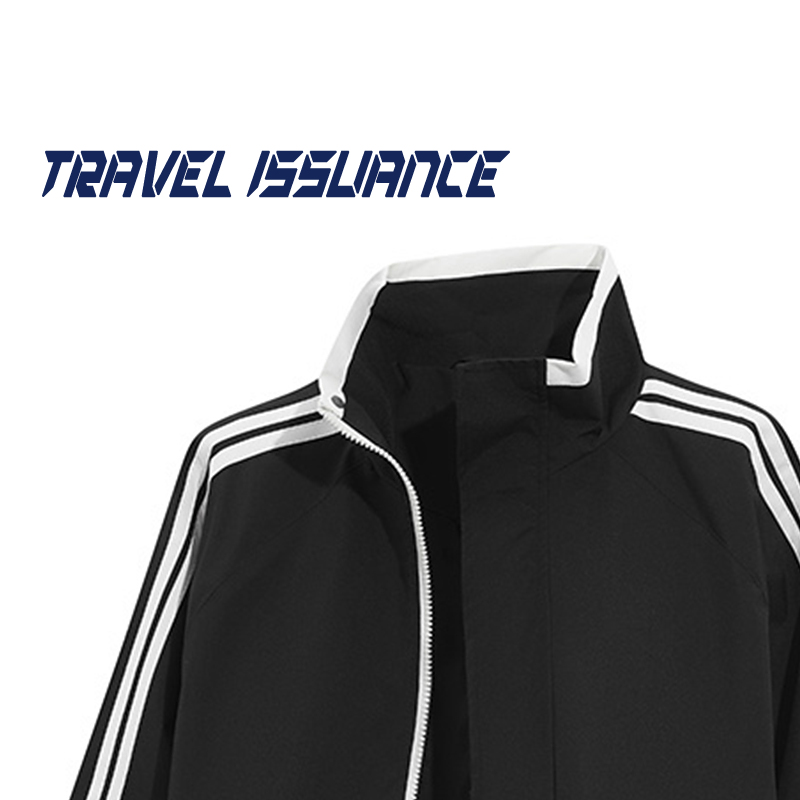 运动百搭简约立领撞色夹克外套BF