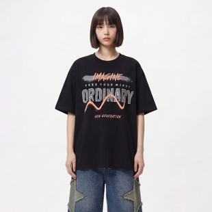 TRAVEL ISSUANCE 拒绝平庸 印花T恤重磅纯棉宽松落肩夏季男女