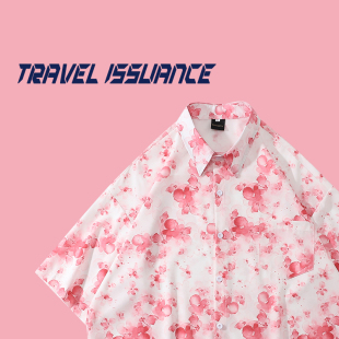 不规则扎染花朵油画小众慵懒潮ins百搭 樱花烂漫 ISSUANCE TRAVEL