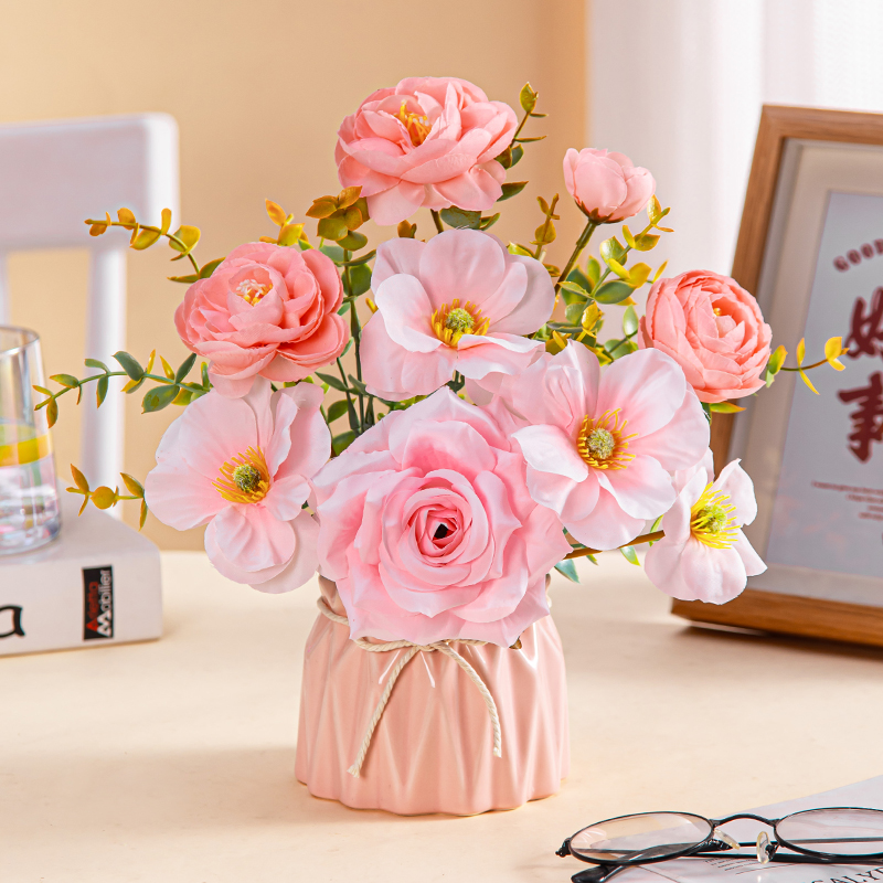 网红高颜值花瓶花艺北欧餐桌摆件