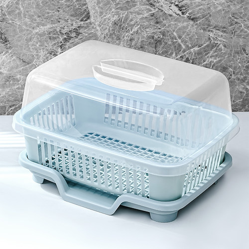 带盖碗筷收纳盒碗柜碗架破损包赔