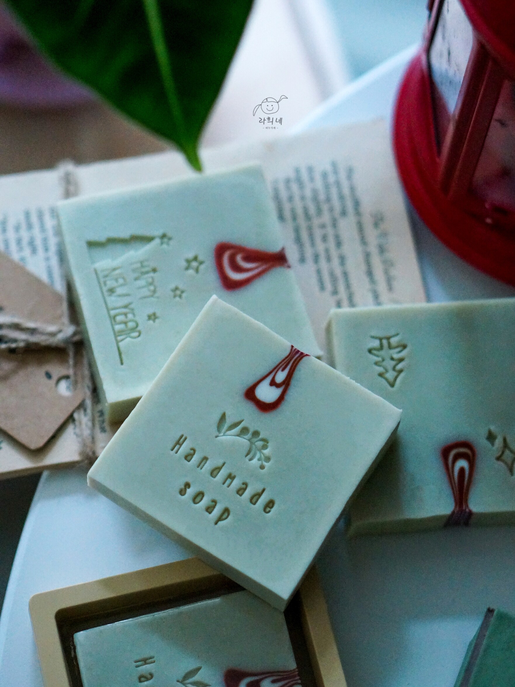 hand made soap 植物 节日印章 冷制皂 伴手礼包装 高透明亚克力