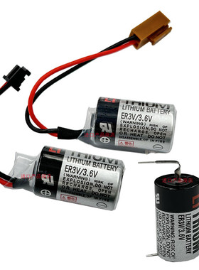 ER3V/3.6V安川驱动器PLC锂电池伺服JZSP-BA01系统CPM2A-BAT01东芝