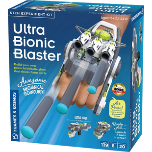 组装可穿戴气动机器飞镖发射器手套物理学科学玩具正版 Blaster
