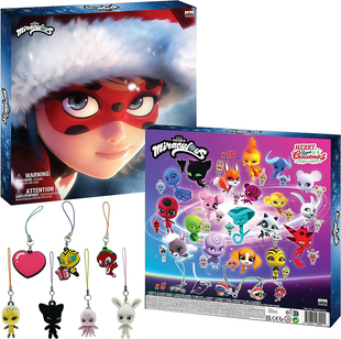 瓢虫和黑猫圣诞倒数日历人物神奇物品饰物玩具正品 Kwami Ladybug