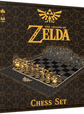 经典塞尔达传说收藏版国际象棋雕刻棋子棋盘游戏玩具正版 Zelda