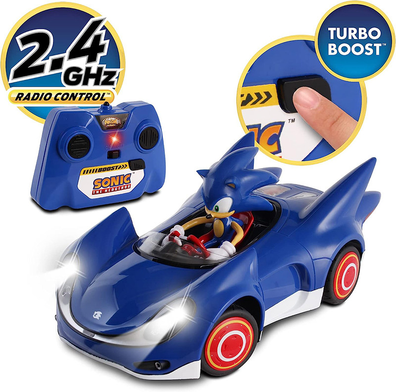 世嘉游戏超音鼠遥控赛车电动发光加速功能玩具正品Sonic Hedgehog