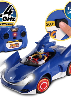 世嘉游戏超音鼠遥控赛车电动发光加速功能玩具正品Sonic Hedgehog