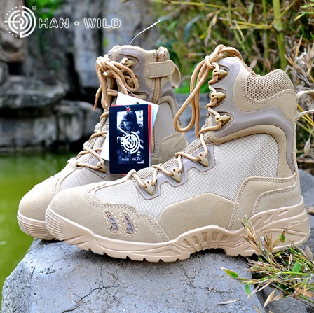 Bottes militaires en cuir - porter - Ref 1396988 Image 1