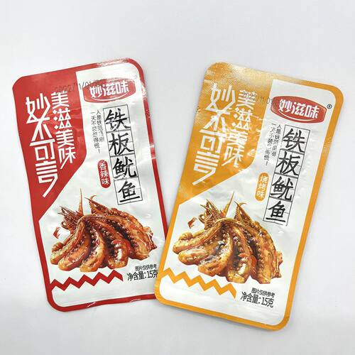 妙滋味香辣烧烤铁板鱿鱼须15g即食零食小吃办公室居家宿舍常备