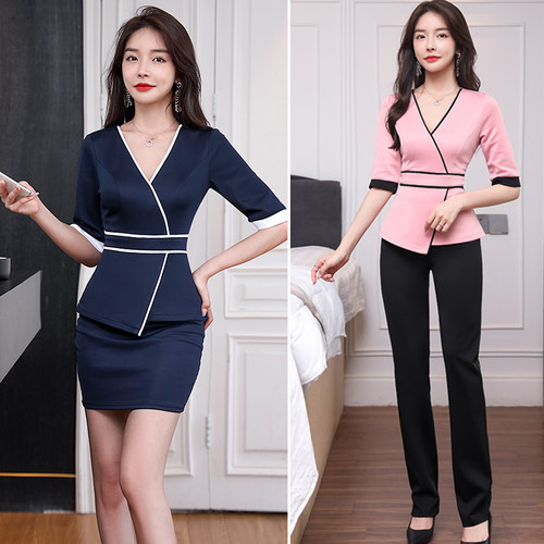 美容院工作服秋冬新款气质高端