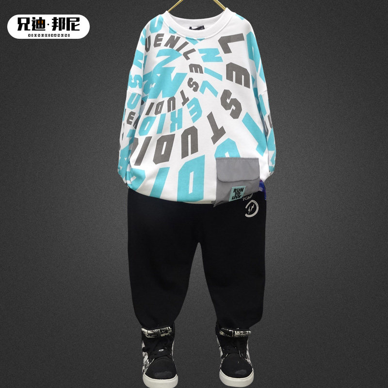 男童春装套头卫衣2025新款春秋洋气韩版中大儿童宽松圆领休闲上衣