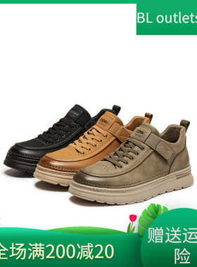 天美意2025冬新款复古百搭户外休闲运动潮流男工装鞋GZX06DM5