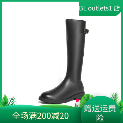 森达骑士靴女2024年冬季新款商场同款气质过膝长筒靴XEN01DG4