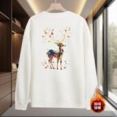 圆领宽松上衣chic港风潮流潮 新款 印花秋冬卫衣男2024年春秋季 韩版