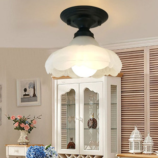 北欧简约小吸顶灯门厅过道走廊灯简约时尚 玄关阳台灯小房间灯具