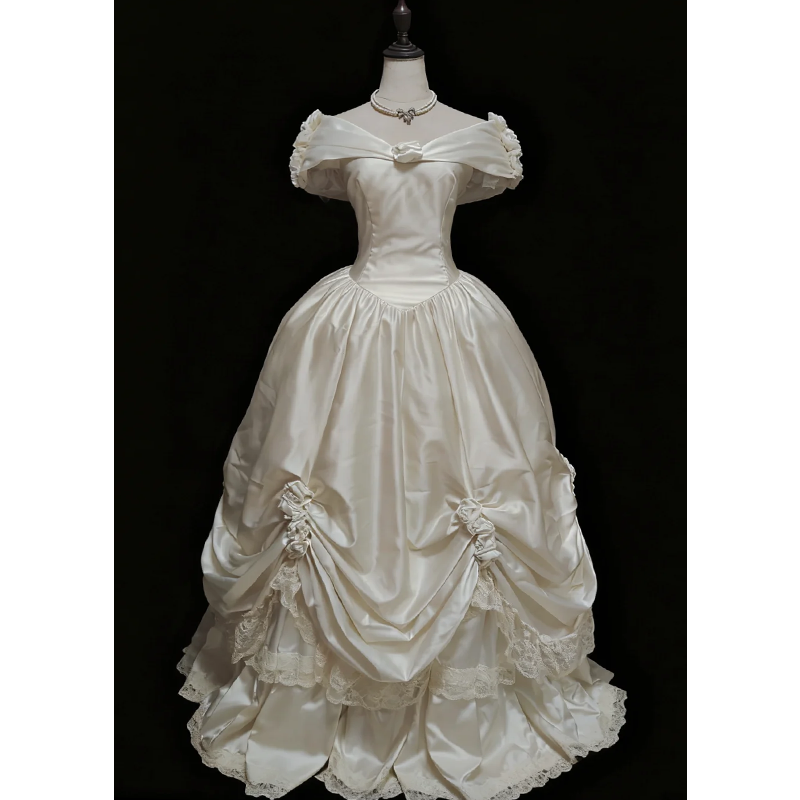 法式古董宫廷风婚纱新娘高级感