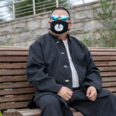 K叔秋冬新中式 外套 宫廷复古风汉服大码 国风唐装 毛呢男夹克新中式