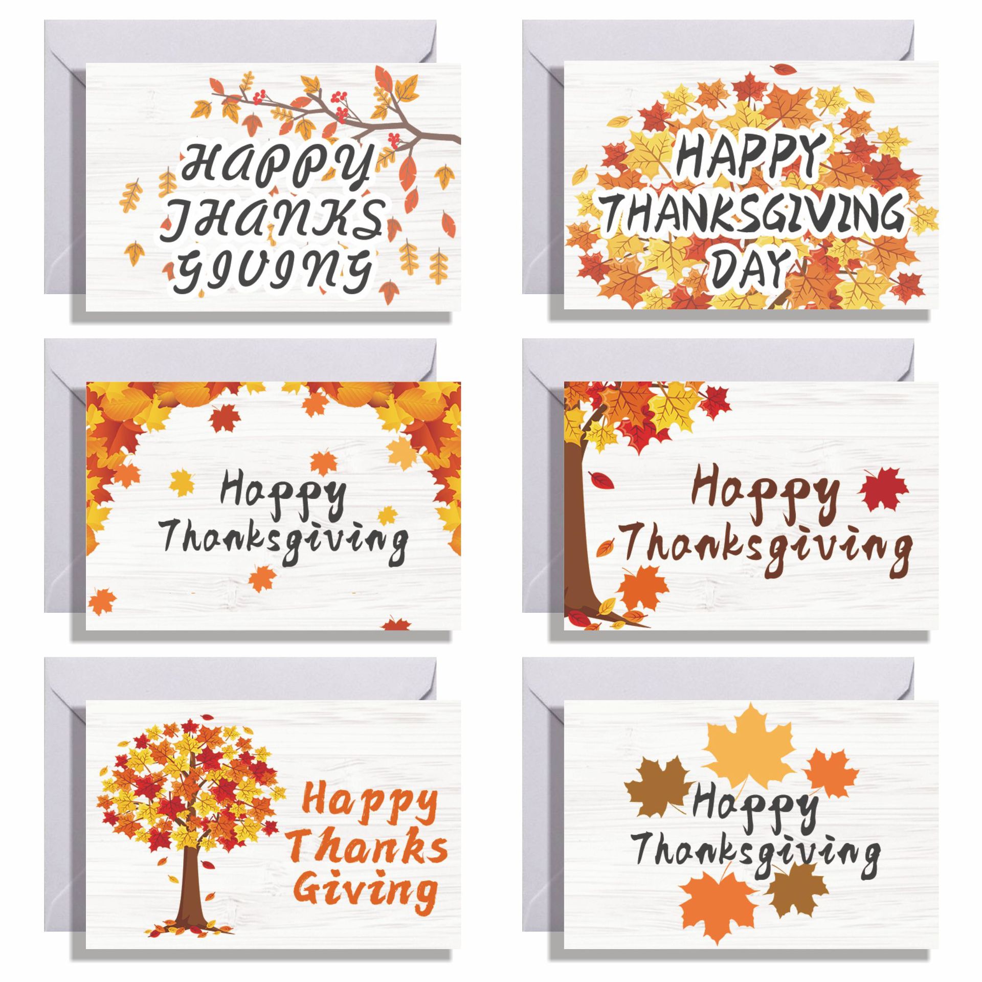 happy thanks giving感恩节小卡片小贺卡 信封 贴纸