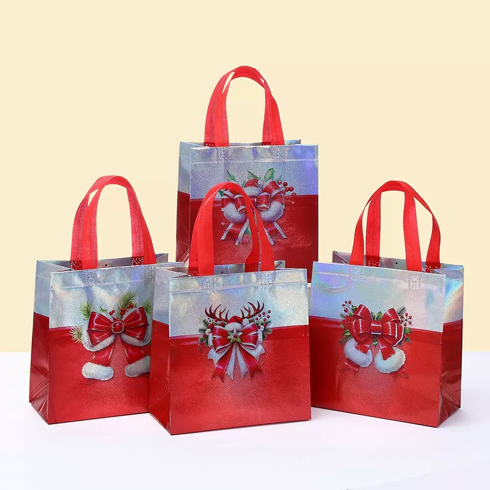 圣诞节无纺布手提袋礼品袋包装袋 MERRY CHRISTMAS