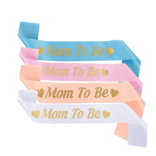MOM TO BE 迎婴派对准妈妈肩带礼仪带 JD011