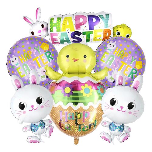 HAPPY EASTER 复活节派对气球套装 PT-FFJ002