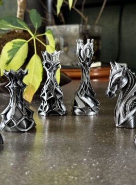 国际象棋～经典款A（6枚）【3D打印】(排单打印)