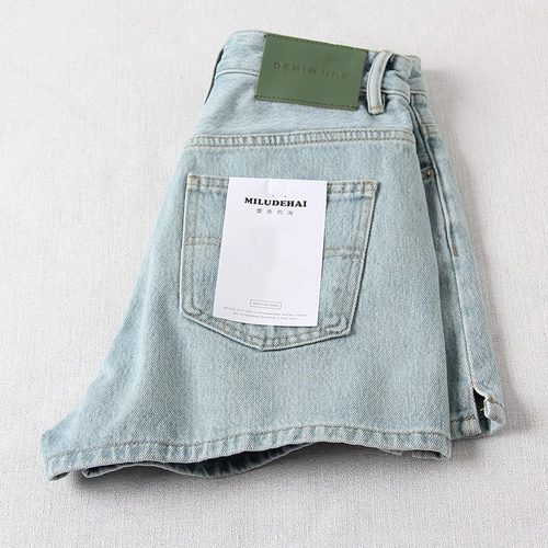 不输大牌！品质chao赞！牛仔短裤女夏季新款高腰a字显瘦阔腿热裤