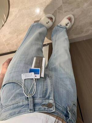 2025春季爆款高质感全竹节阔腿垂感拖地牛仔裤女高腰显瘦直筒裤子